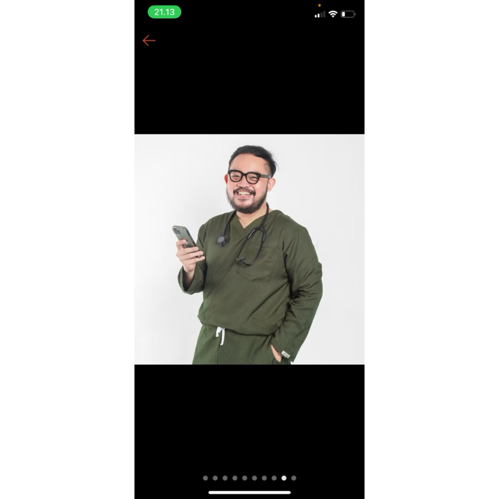 preloved scrub medis baju jaga home of stasis