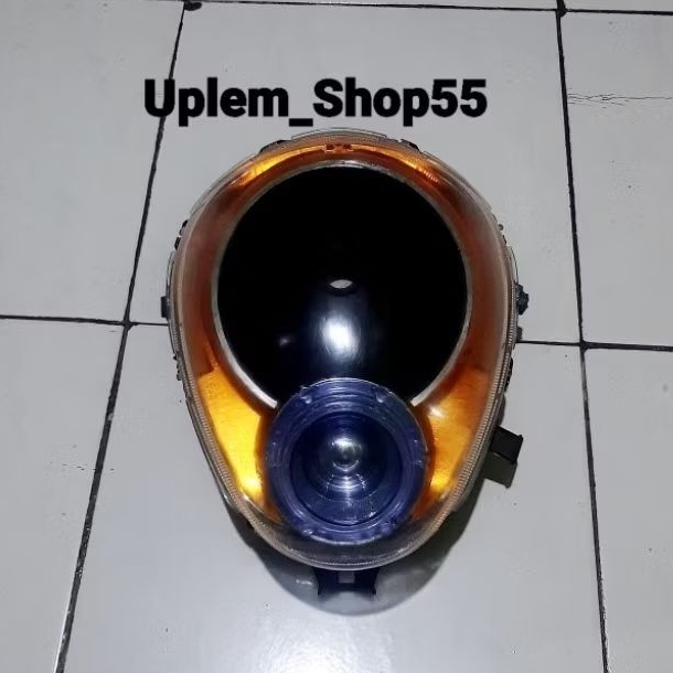 Headlam Reflektor lampu depan Honda Scoopy Karbu Custom Black Orange