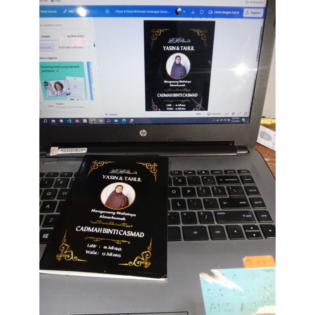 cetak buku yasin custom