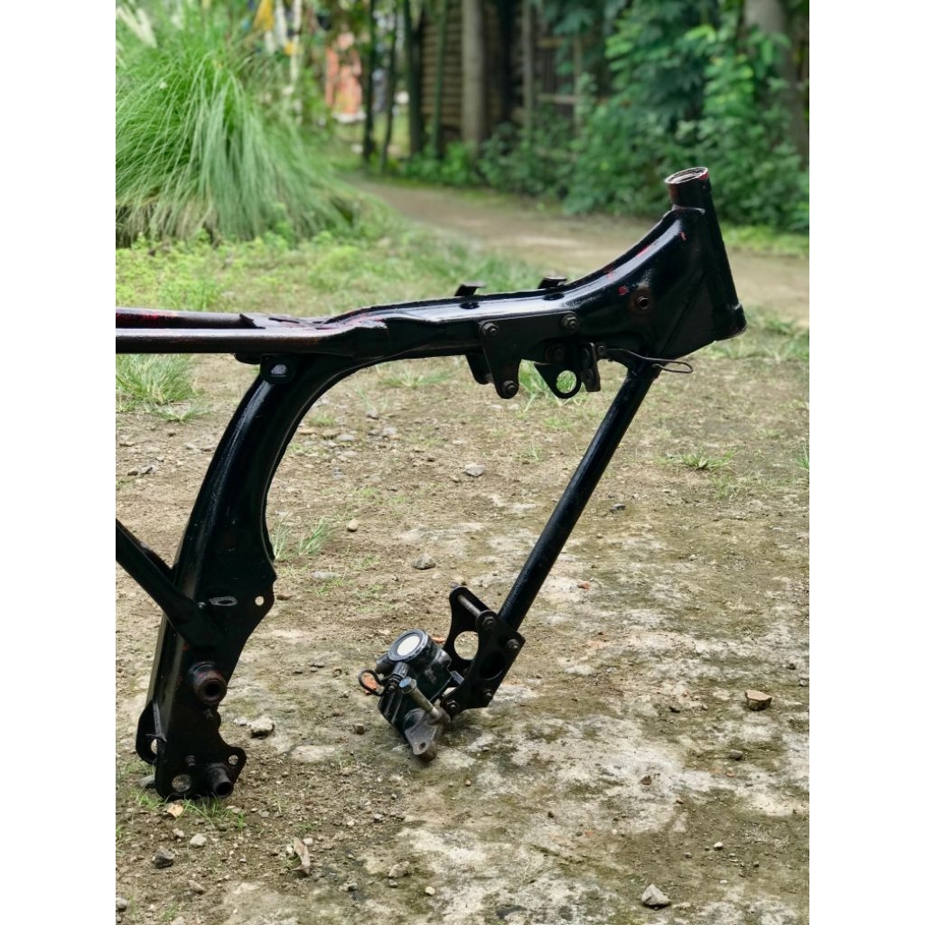 RANGKA HONDA CB125 K2 ORIGINAL ORIPAINT MERAH TERTIMPA