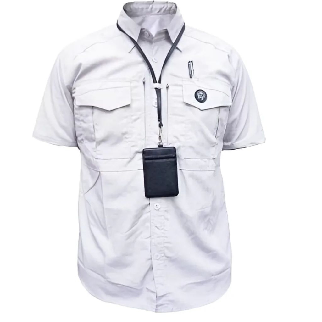 KEMEJA TACTICAL M TAC PUTIH SERAGAM KERJA LAPANGAN PASPAMPRES PDL OUTDOOR PRIA PENDEK