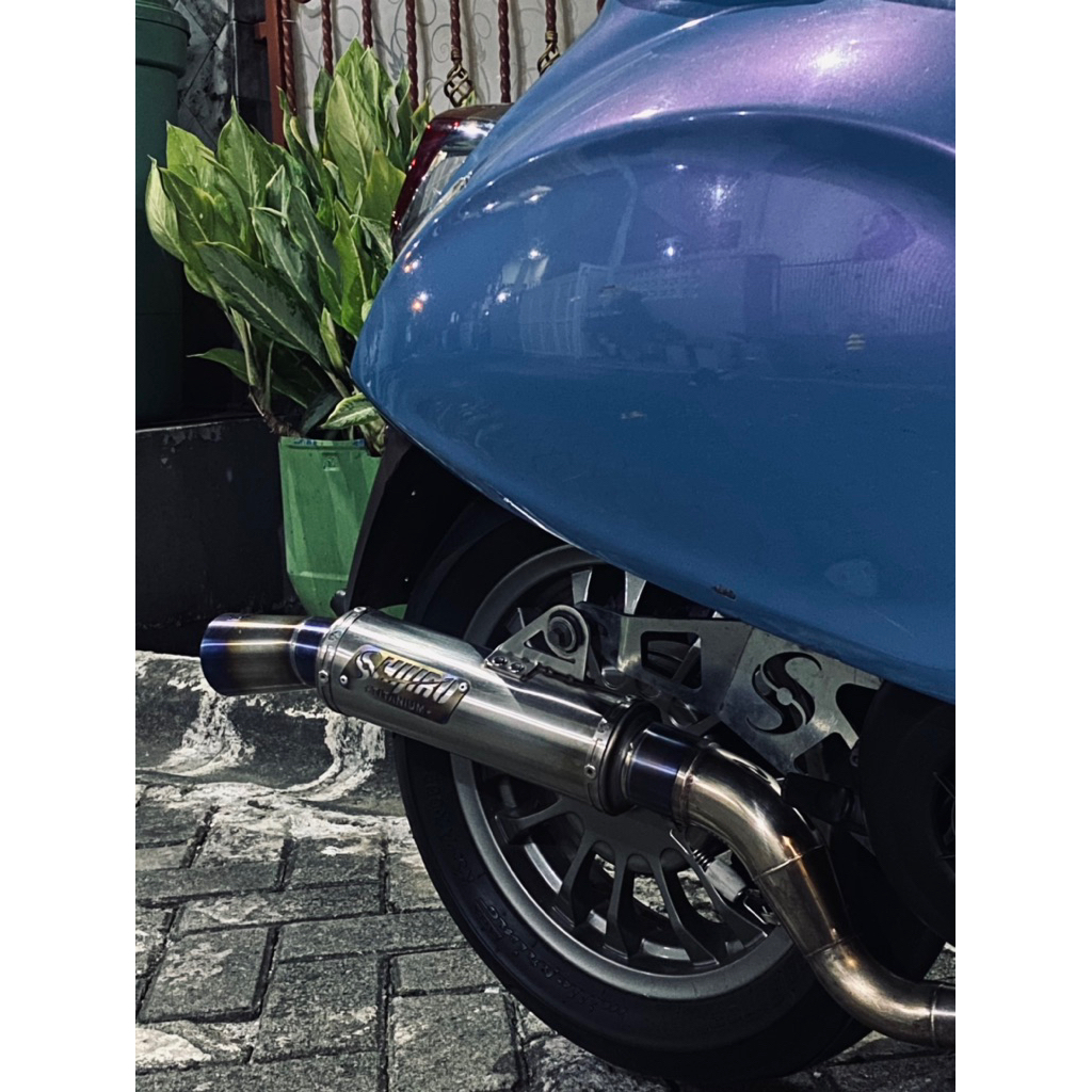 kenalpot shijiro titanium vespa matic
