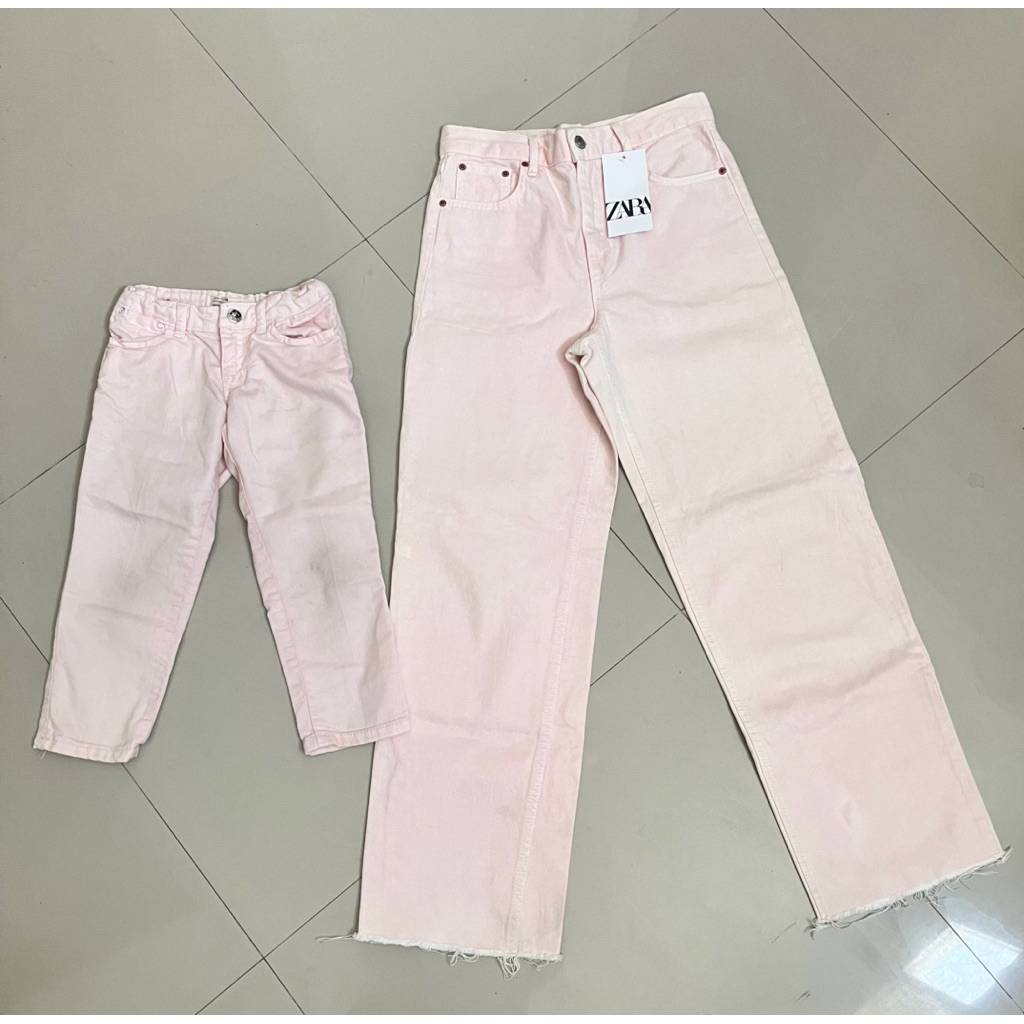 The New Daddy Jeans Zara Preloved Baby Pink