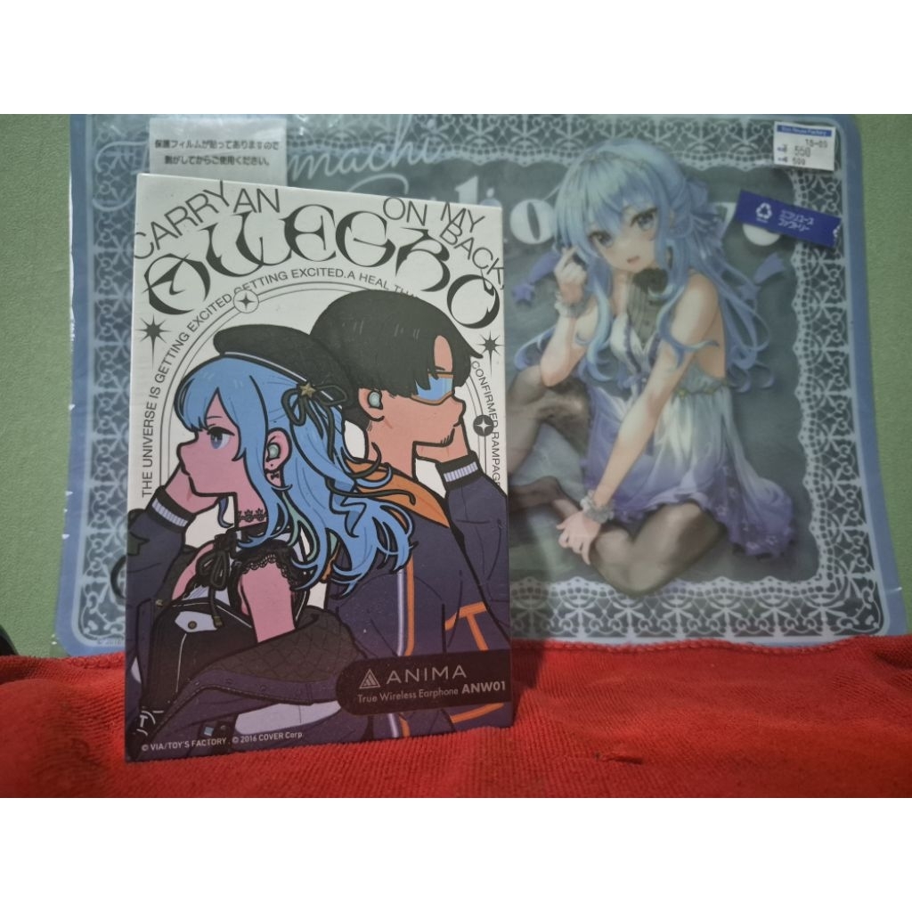 Hololive Midnight Grand Orchestra Anima x ANW01 - Hoshimachi Suisei Wireless (Tanpa Kabel) Earbuds E