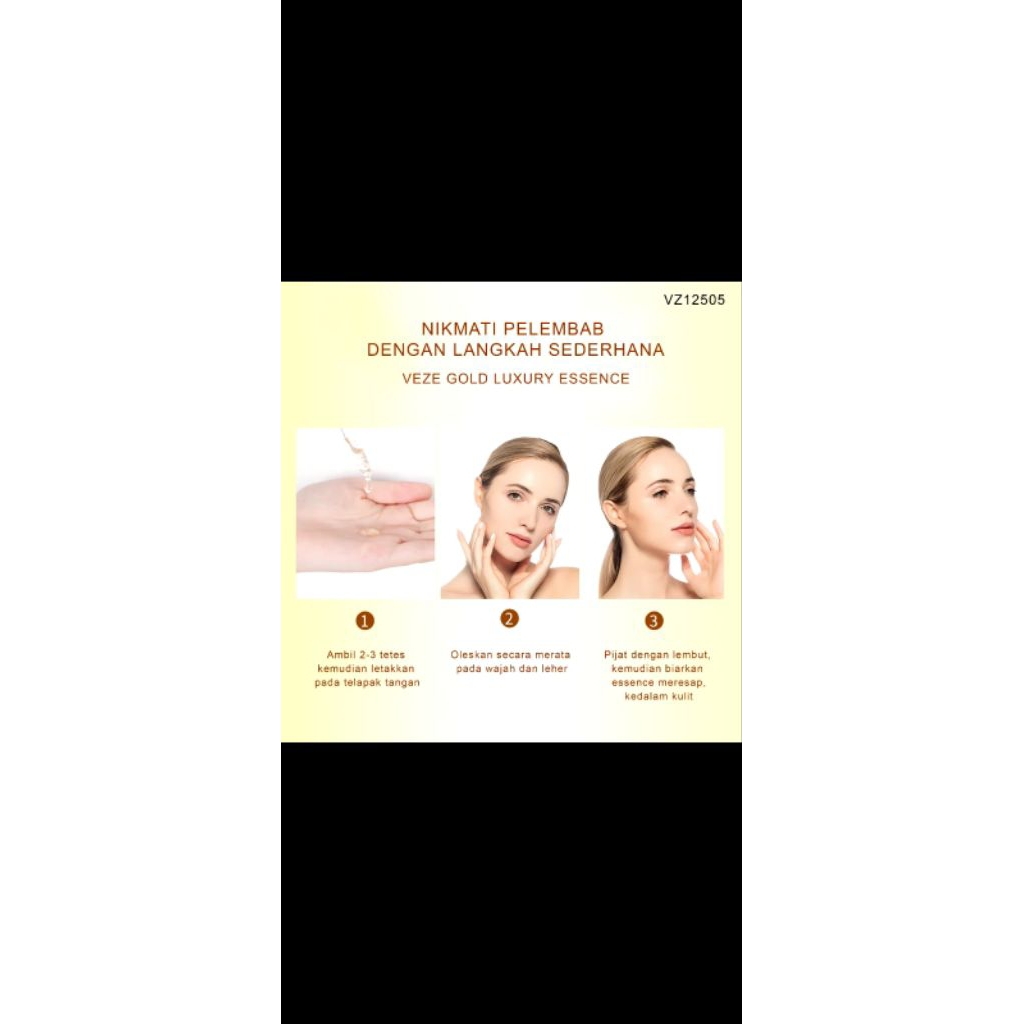Veze Gold Luxury Essence, serum wajah premium