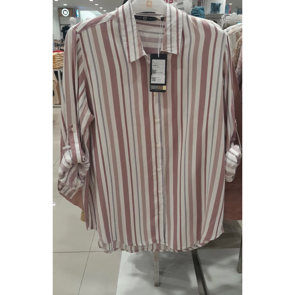 C2 Housto Pink Kemeja Casual Wanita