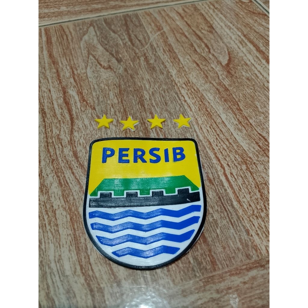 Logo Persib 3D Bahan Rubber / Karet Bisa di Pasang Pakai Setrika Atau Pakai Mesin Press