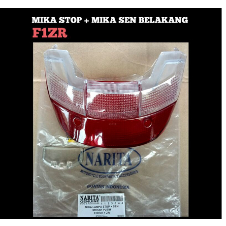 Mika Kaca Lampu Stop Yamaha F1ZR Narita Merah Putih - variasi anp