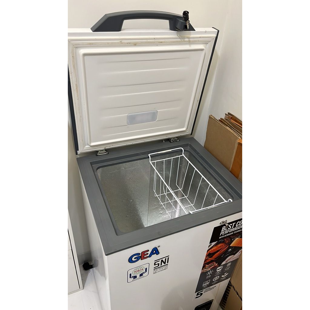FREEZER SECOND GEA AB 108 R CHEST | FREEZER BOX 100L LEMARI PEMBEKU 100 LITER BY GEA
