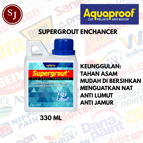 CAIRAN PENGUAT KERAMIK NAT SUPERGROUT TILE GROUT ENHANCER 330 ml, Nat Keramik, Cairan Semen Nat