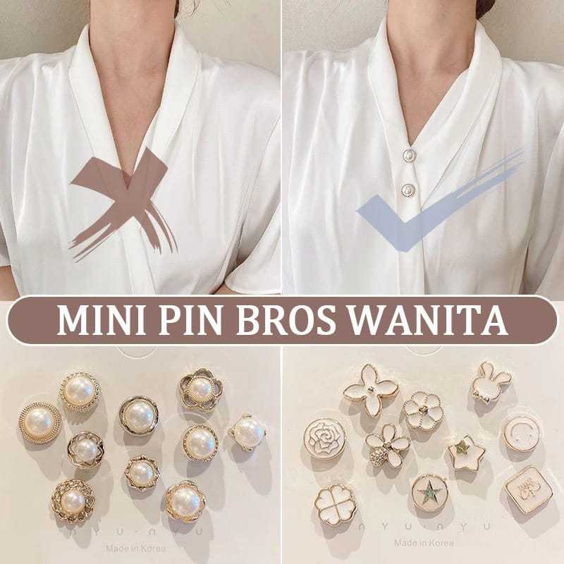 Set 10pcs Termurah Peniti HIjab Tuspin/Bros Jepang(CMS)