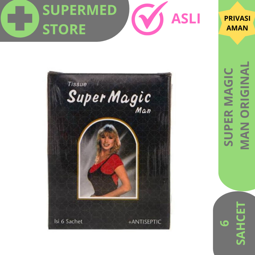 Super Magic Man / Tisu Magic Antiseptik / Tissue Antiseptik Magic Man