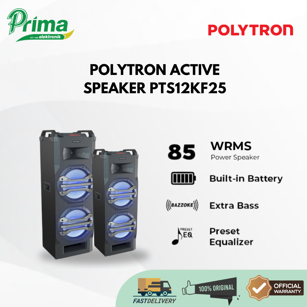 POLYTRON PTS12KF25 12 INCH SPEAKER AKTIF GARANSI