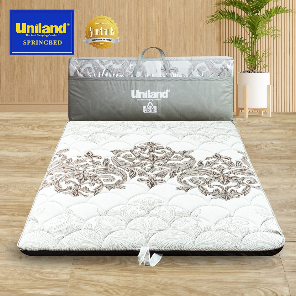 Uniland Kasur Lipat 160x200 Bonus Tas Kasur - Busa Gulung Lantai Travel