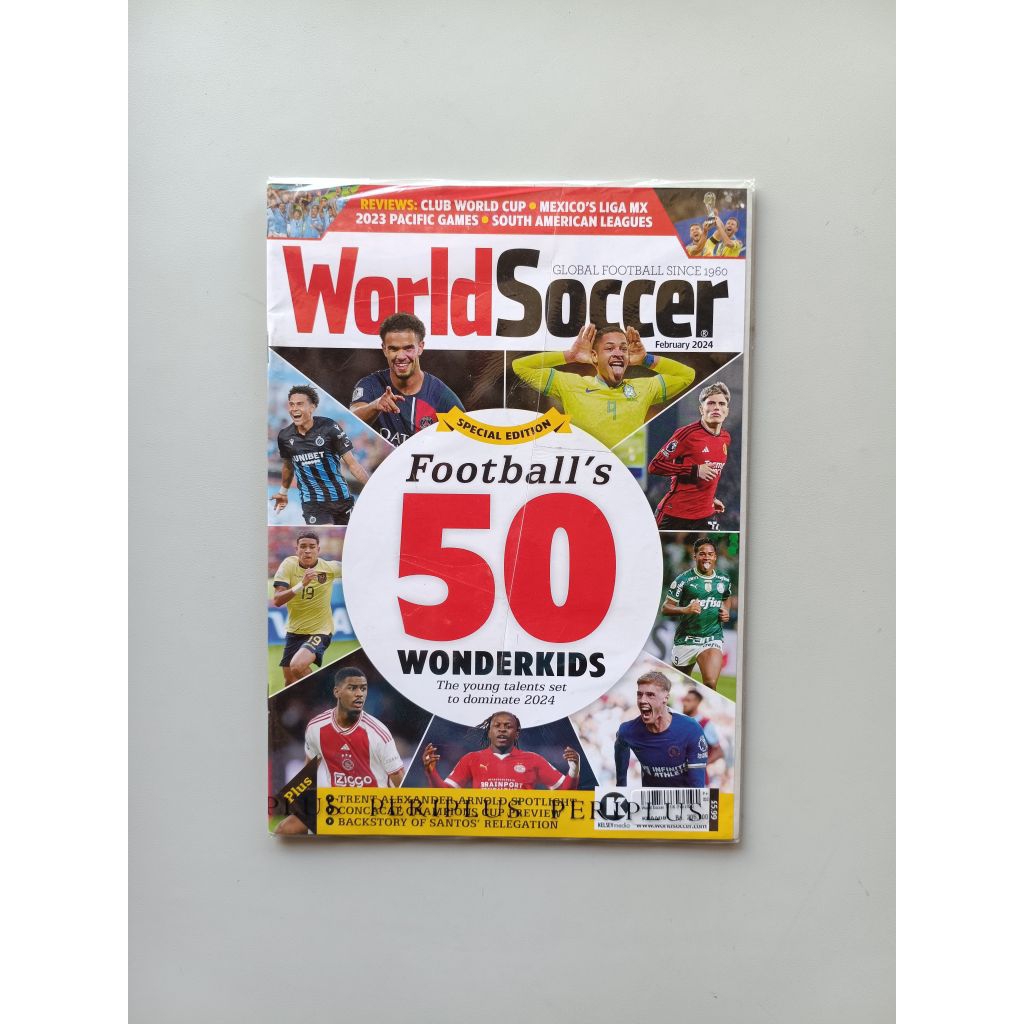 MAJALAH IMPORT WORLD SOCCER UK FEBRUARY 2024 SPECIAL EDITION FOOTBALL'S 50 WONDERKIDS