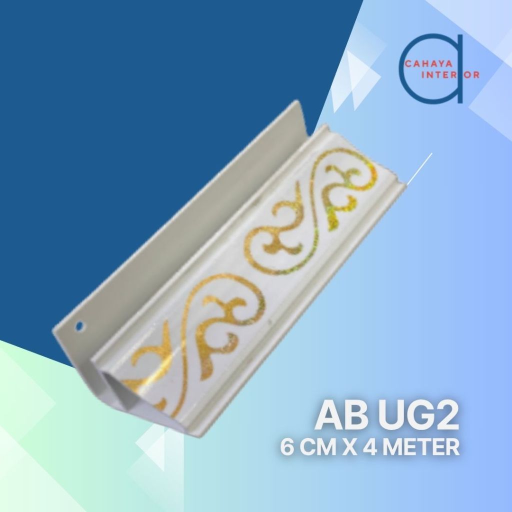 Lis PVC Plafon – Drop, Tutup, Sambung | Motif Kayu & Putih | Harga per Batang