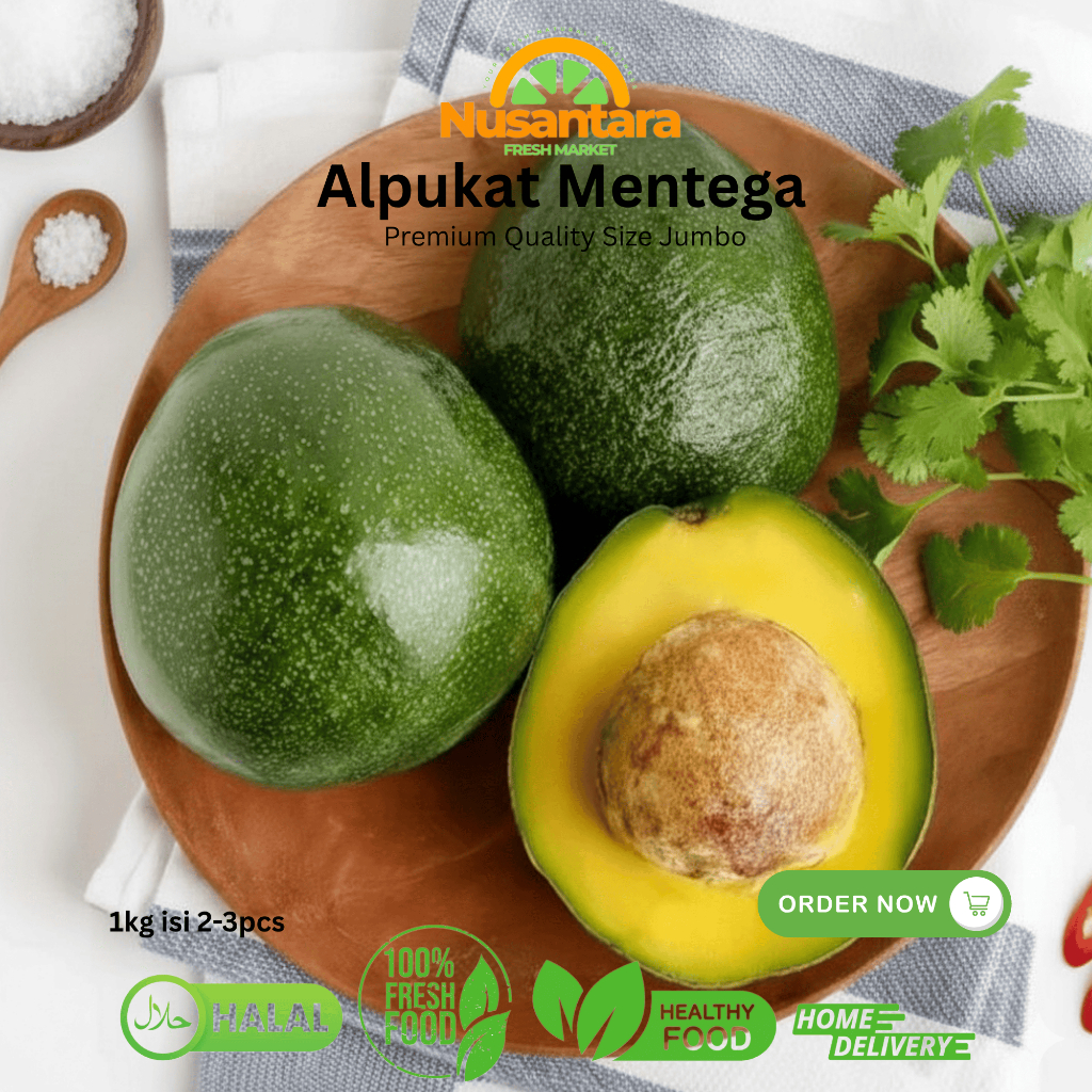 Alpukat Mentega Super Segar 1 KG | Alpukat Mentega Bergaransi
