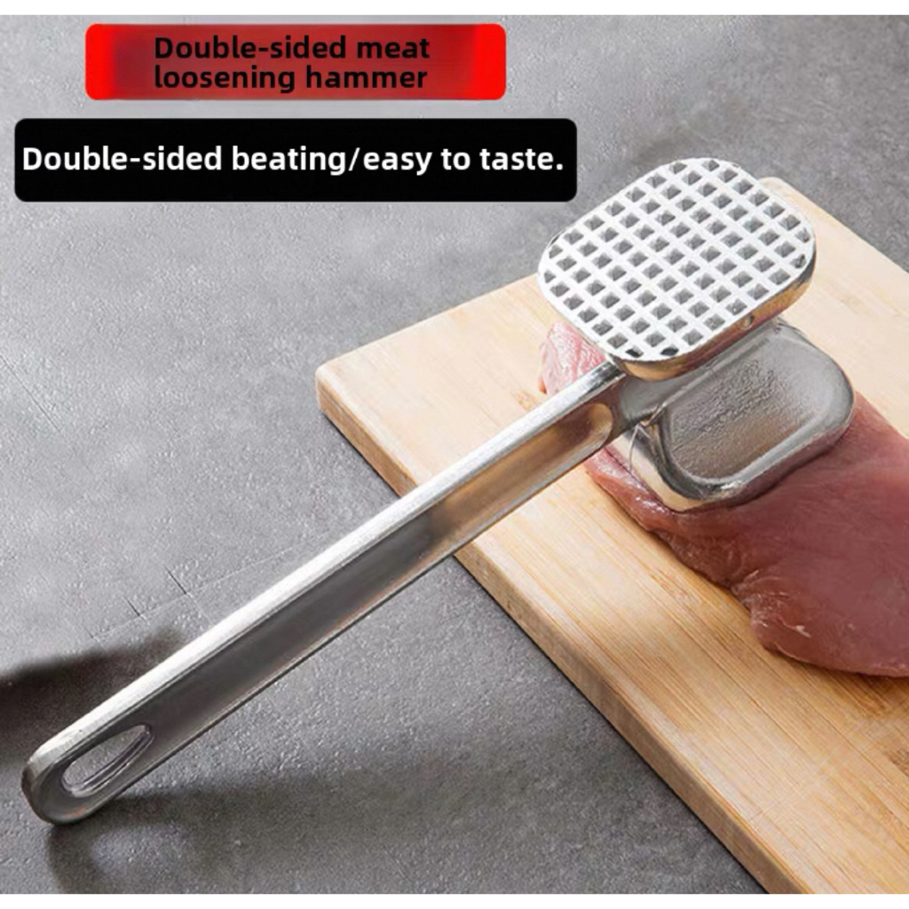 Palu Daging Alat Gepuk Pelunak Daging Besi Aluminium