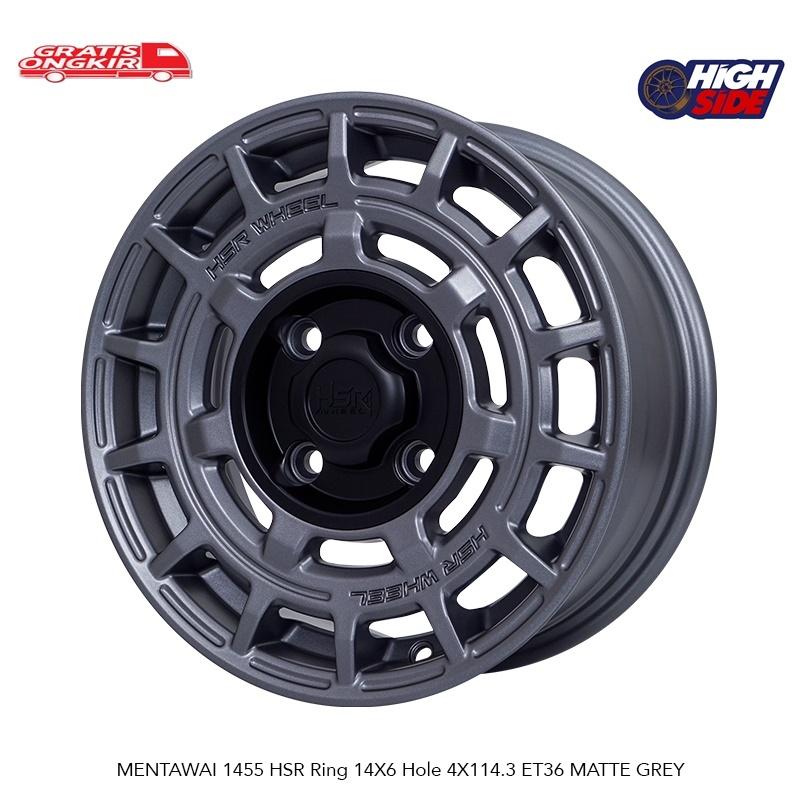 VELG PROMO HSR R14 LEBAR 6 H4X114,3 ET36 (SUPER SALE) XENIA AVANZA EVALIA KIJANG