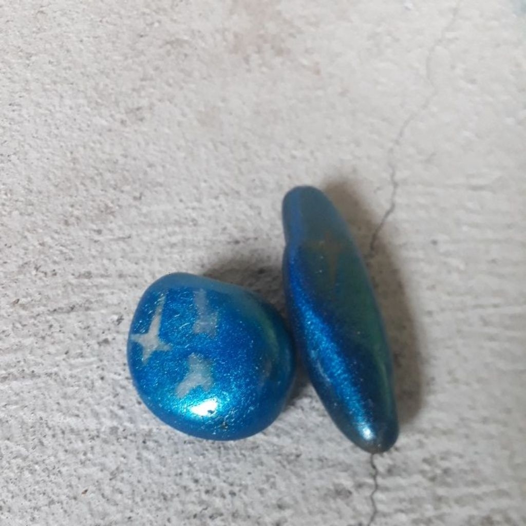 batu akik dengan warna biru