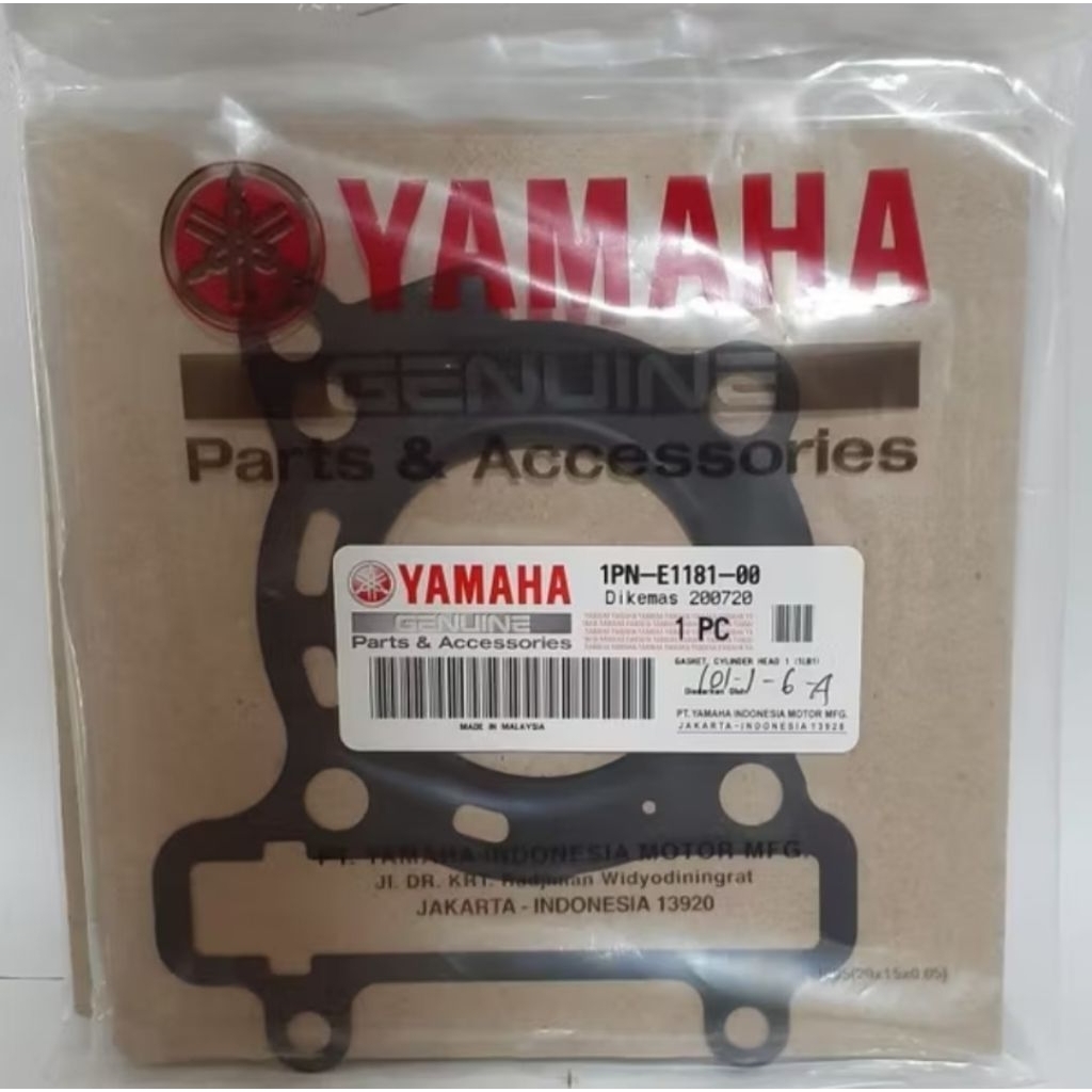 Paking Perpak Cylinder Cop Atas Buring Xeon Carbu GT 125 Xeon RC Aerox 125 Original Genuine Yamaha 1