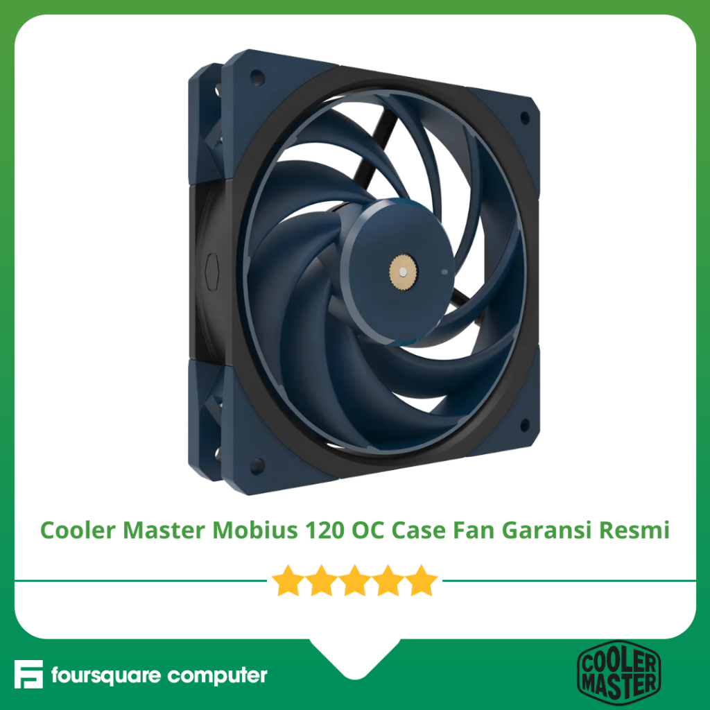 Cooler Master Mobius 120 OC Case Fan Garansi Resmi
