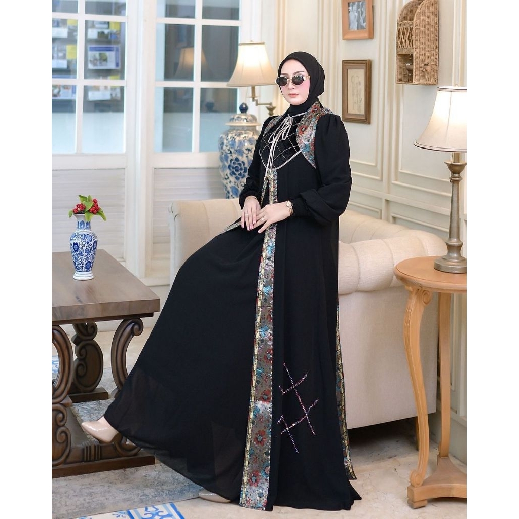 Risah Collection | GAMIS SYAR'I SAMIRA Series by Yodizein Eeva simple mewah