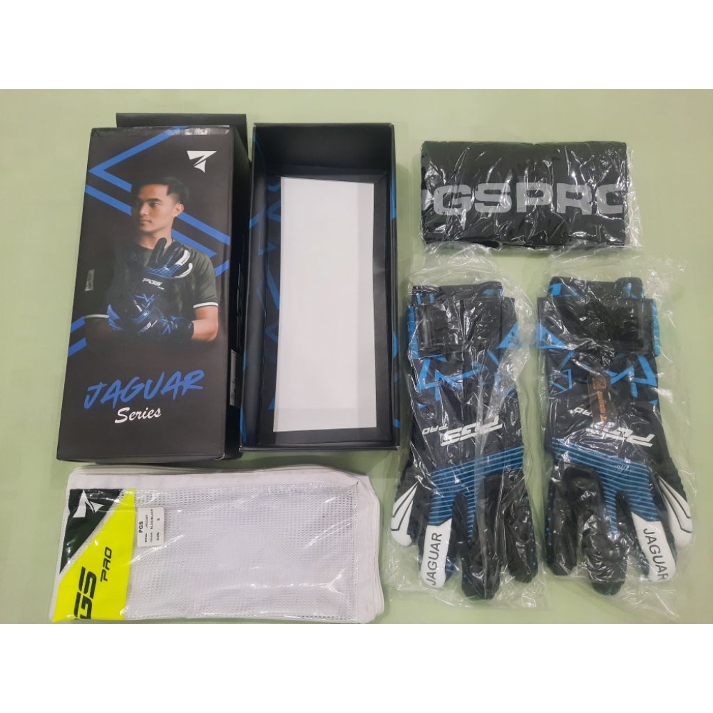 Sarung Tangan Kiper PGS Pro King Jaguar 2025 Series (Blue Black)