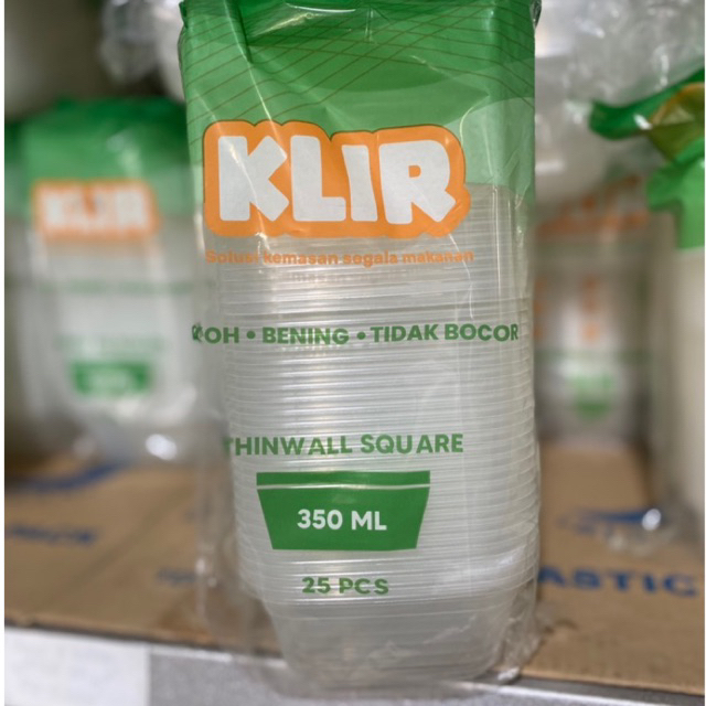 THINWALL SQUARE 350ml / THINWALL KOTAK 350ml