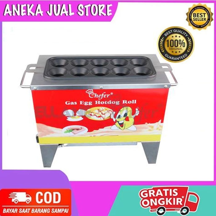 MESIN  SOSTEL 10 LUBANG/MESIN SOSIS TELUR 10 LUBANG / KOMPOR SOSTEL 10 LUBANG GAS