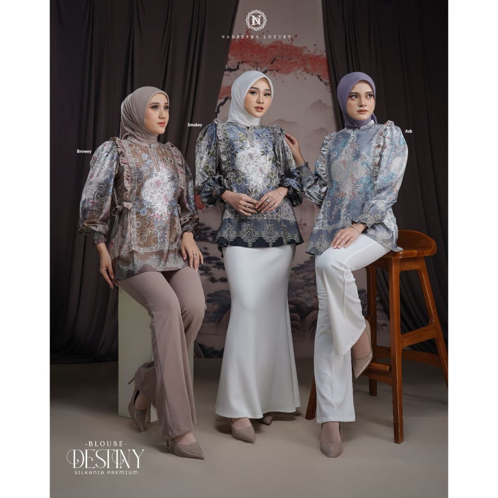 NADHEERA LUXURY || DESTINY BLOUSE || BLOUSE NADHEERA TERBARU