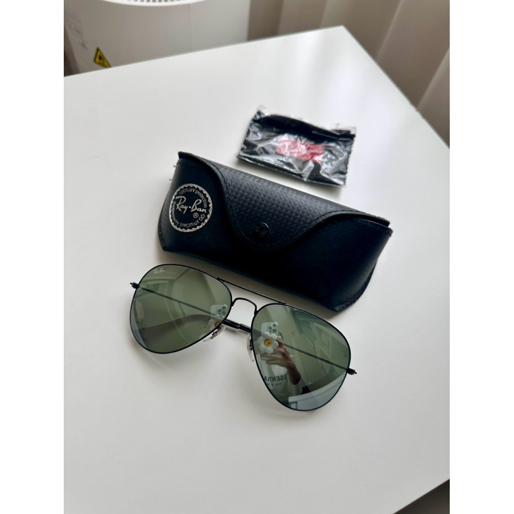 Ray-Ban Sunnies Aviator Kacamata Wanita Fashion Sunglasses