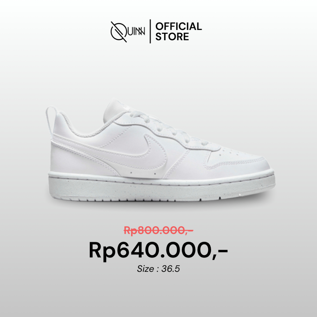 Nike Court Borough Low Recraft Younger Kids Shoes White / Sepatu Sneakers Anak Cowok Cewek Putih