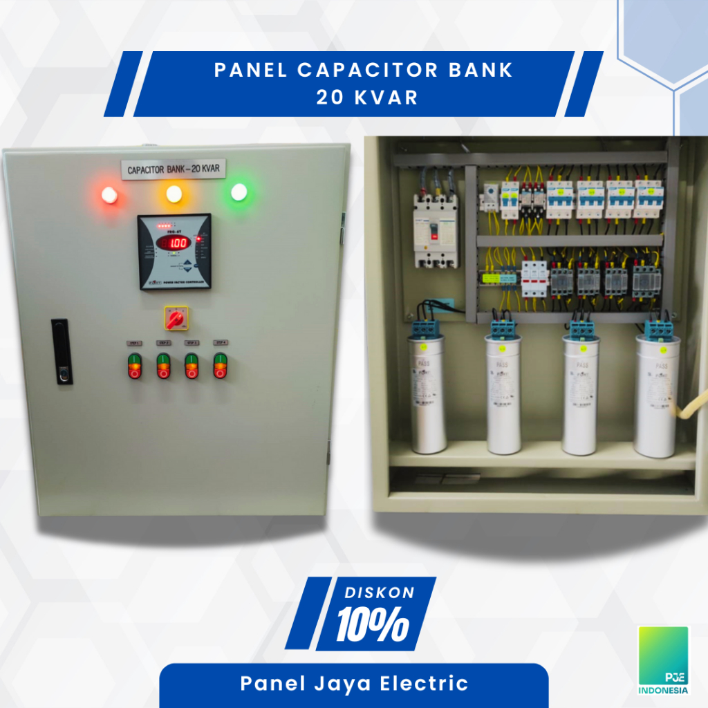 Panel Capacitor Bank 20 KVAr - Kapasitor Bank (Panel Penghemat Listrik)