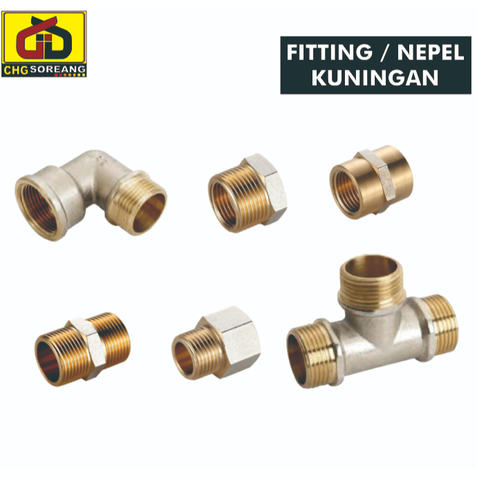 Fitting Pipa Air Panas Nepel Kuningan