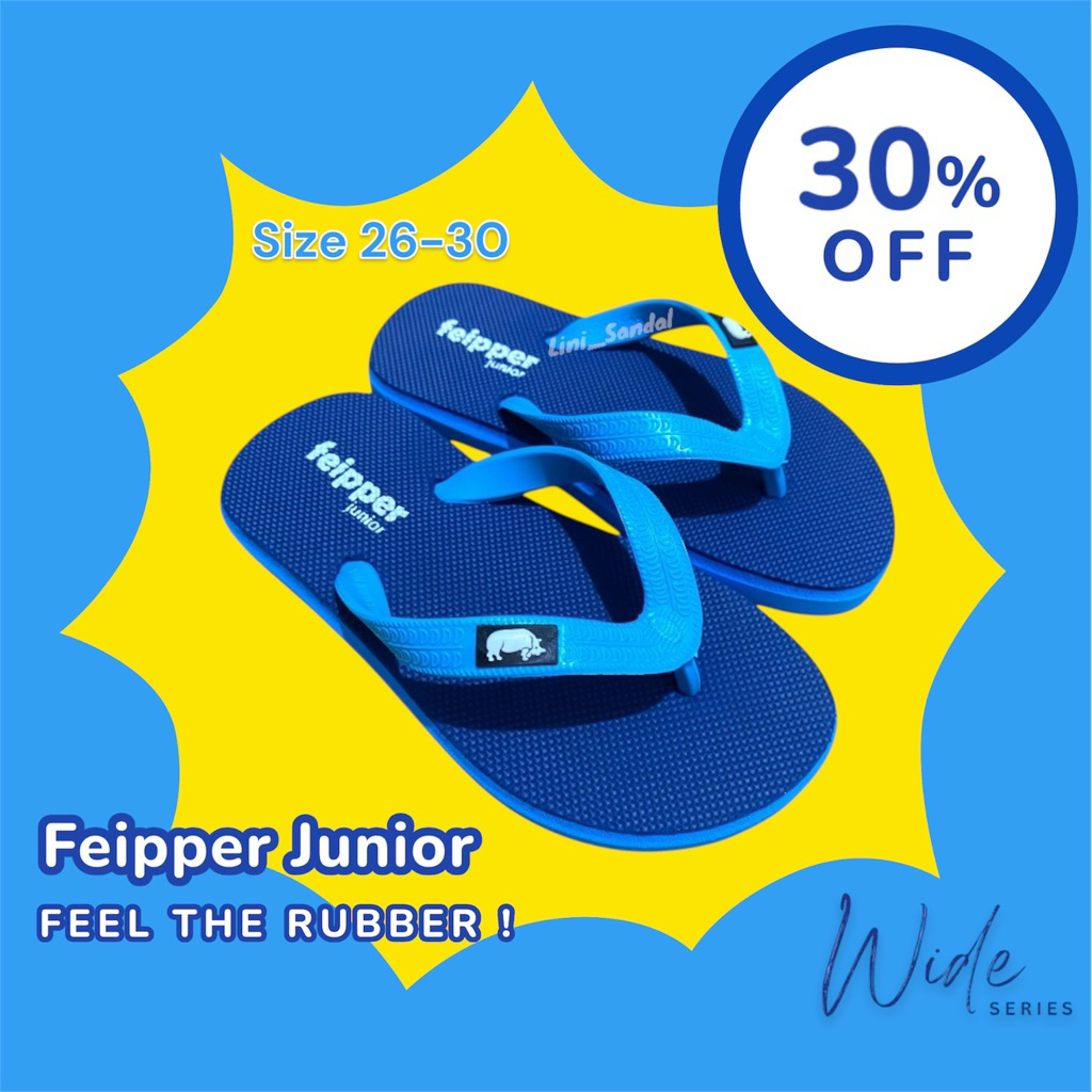 Sandal Jepit Anak Sandal Anak FEIPPER JUNIOR Sendal Japit Anak Karet Rubber Premium Like Original Fi