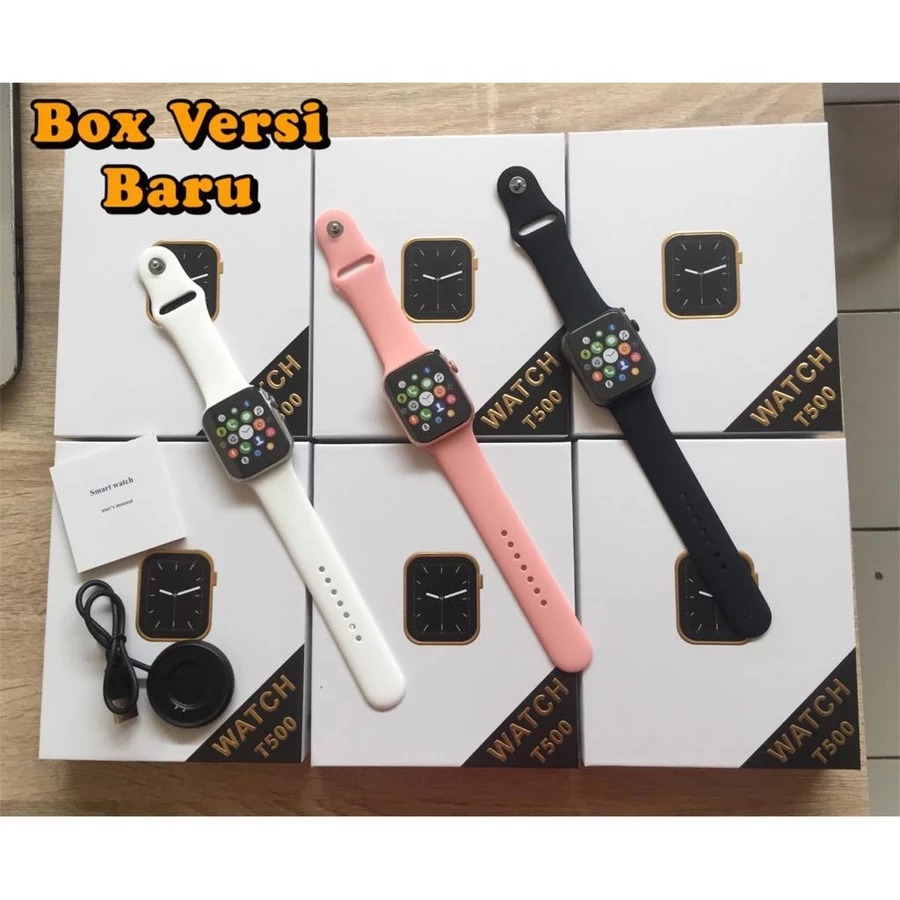 (BS) Jam Tangan SmartWatch Bracelet T500 Plus Bluetooth Connectivity Android IOS Heart Rate Sport Tr