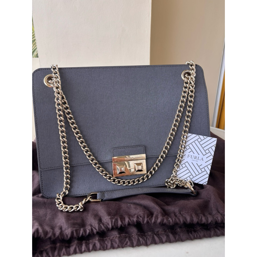 FURLA Bella Saffiano Bag - LARGE