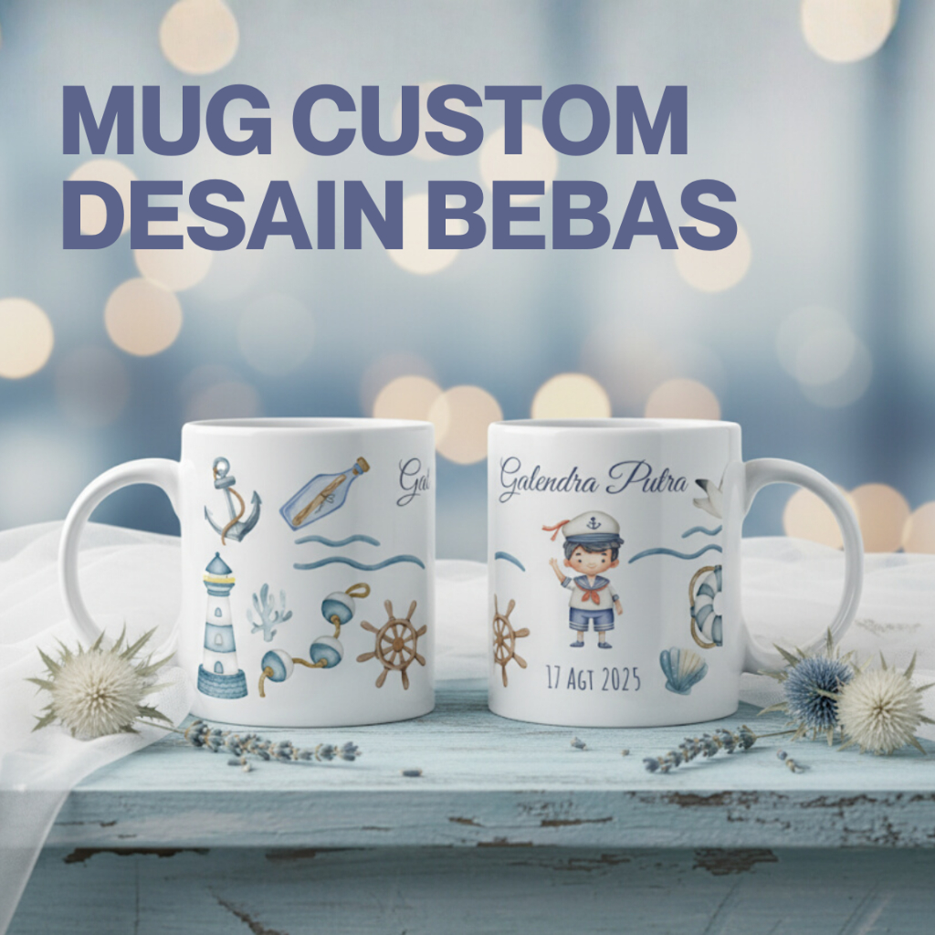 Mug Custom Sublim Souvenir Bayi Lahir / Mug Custom Hadiah Ultah / Mug Sublim Aesthetic