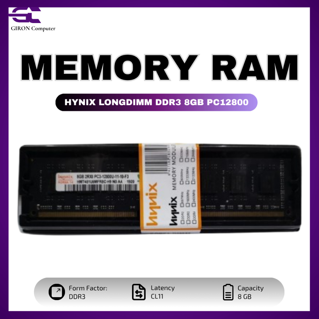 HYNIX DDR3 8GB PC12800 LONGDIM