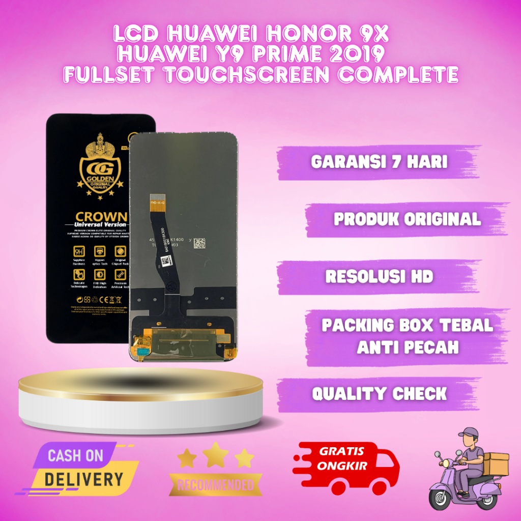 LCD HUAWEI HONOR 9X / HUAWEI Y9S TOUCHSCREEN FULLSET COMPLETE ORIGINAL