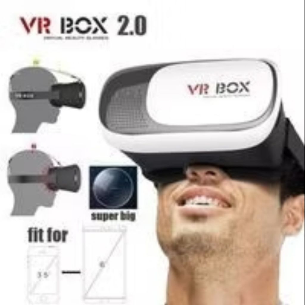 Kacamata VR BOX 2.0 Virtual Reality 3D Glasses Untuk Smartphone 3.5–6 Inch | VR Headset