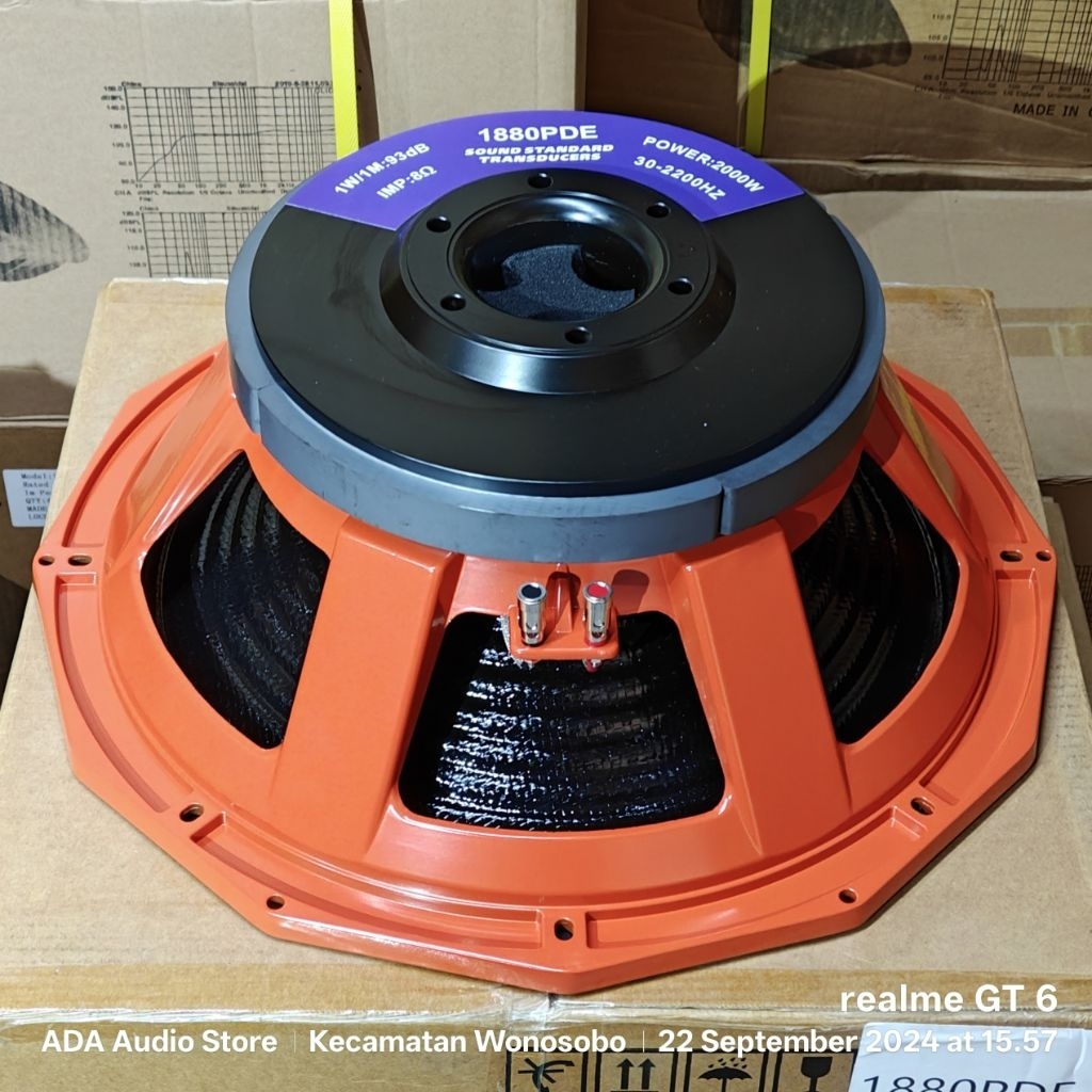 Komponen Speaker / 18 Inch / Soundstandard 1880PDE Carbon / VC 5 IN / SS 1880 PDE PD1880 PD 1880 / 9
