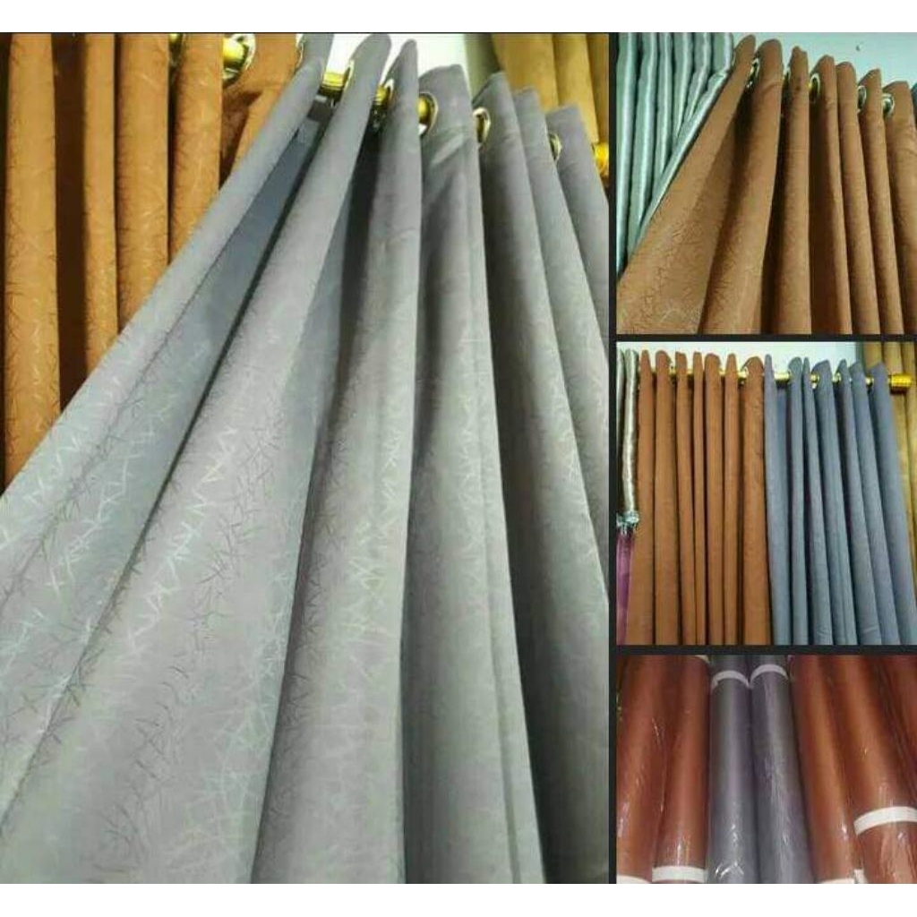 Gorden Blackout Polos Gorden Polos Tebal Gorden Pintu