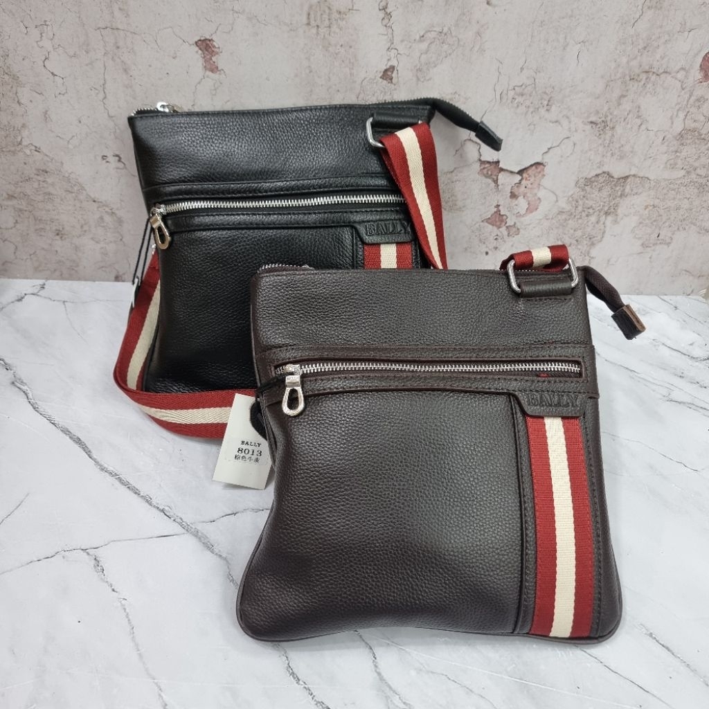 TAS SELEMPANG PRIA KULIT BALLY PREMIUM QUALITY