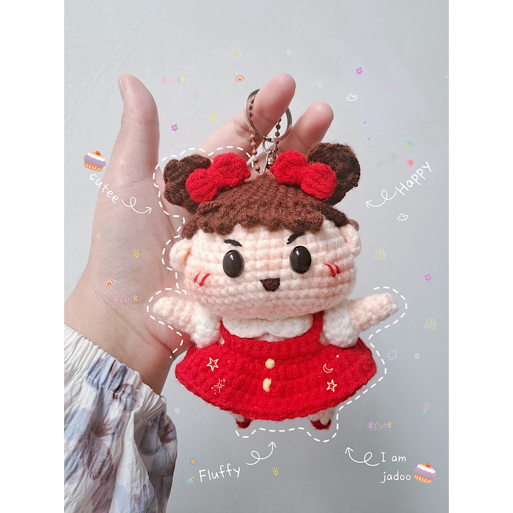 [By.Lalufe] Choi Jadoo Crochet/boneka jadoo rajut/ jadoo crochet keychain/handmade/Bagcharm Rajut