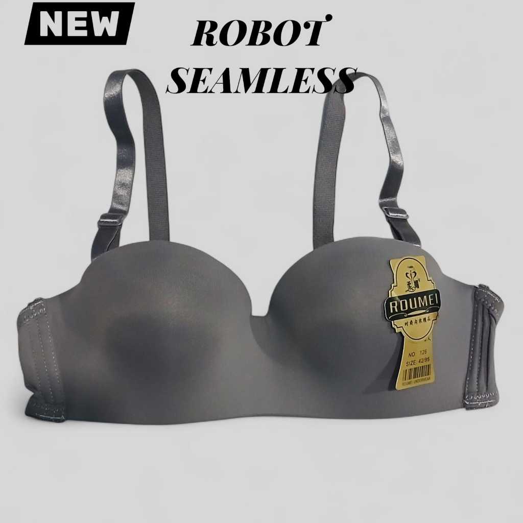 BH RouMei 126 | Bra Robot Seamlees Cup B Sedang Pakai Kawat Busa Tipis
