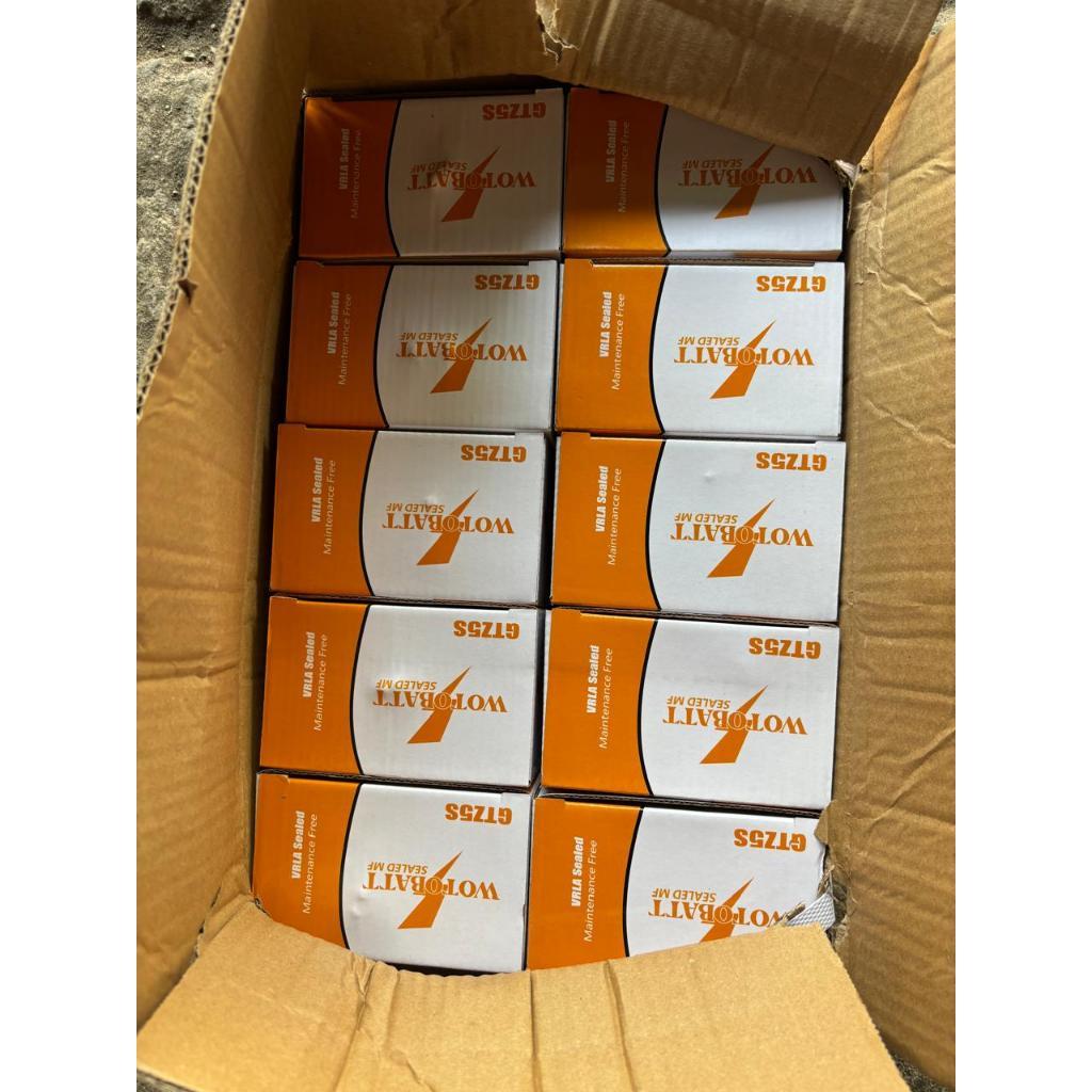 SATU DUS aki accu full kering WOTOBATT gtz5s mtz5s MURAH vixion beat karisma revo 1DUS ISI 10PC