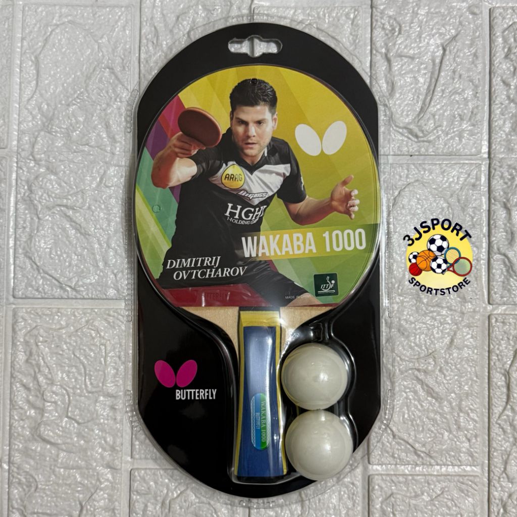 Bat Pingpong Bet Pingpong Butterfly WAKABA 1000 ORIGINAL