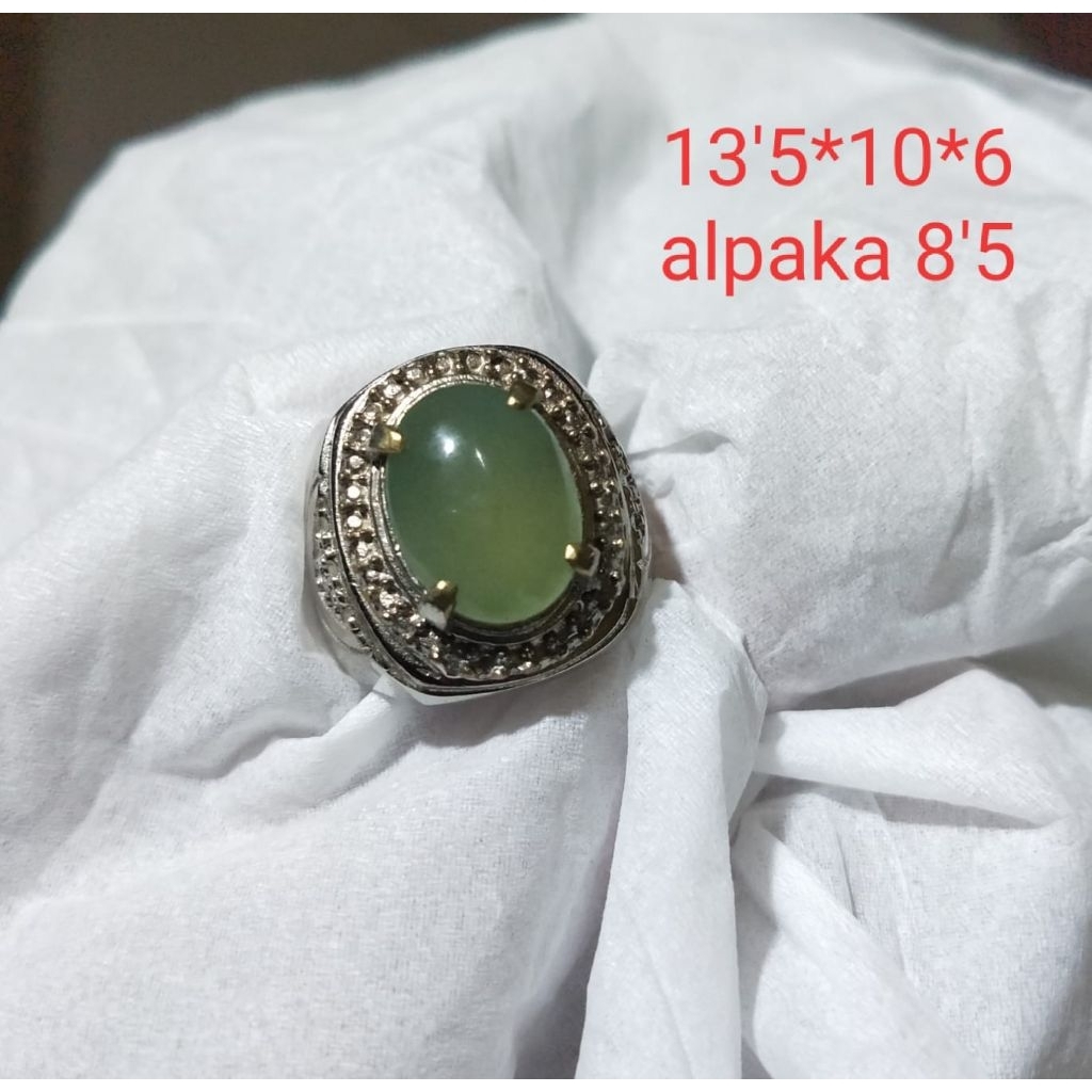 cincin akik hijau garut cikolak asli natural